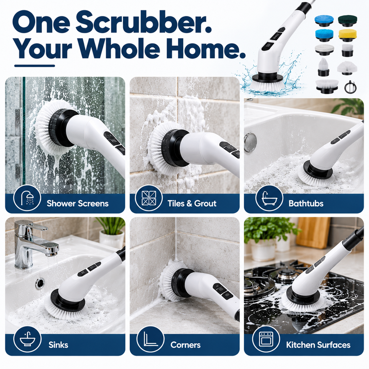 ScrubEase™ Pro Spin Cleaner