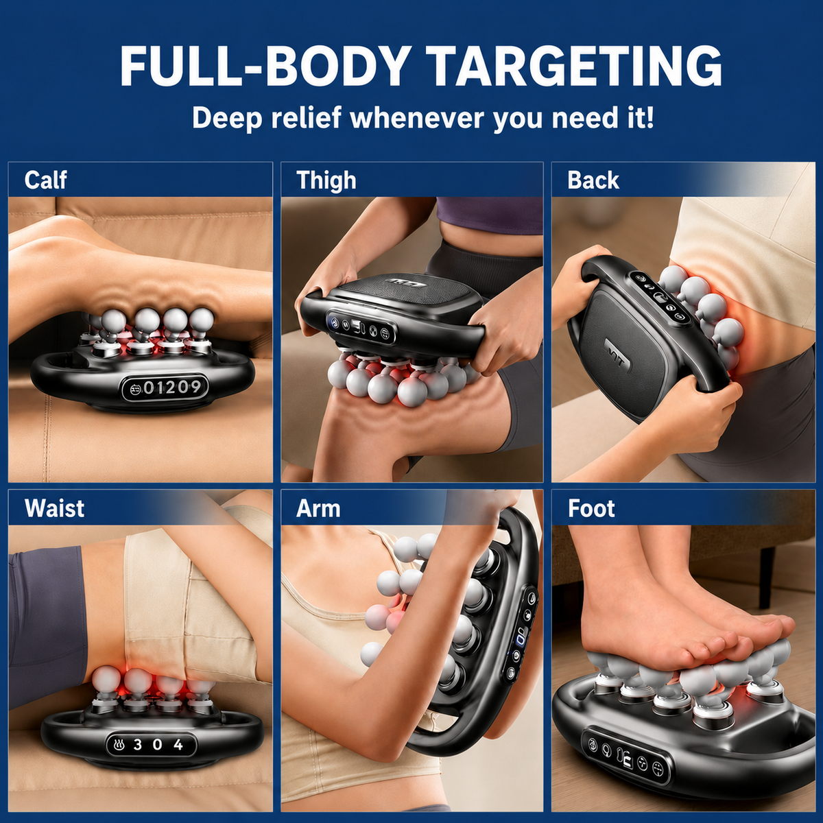 PulseRelief Pro — Deep Tissue Massage Gun
