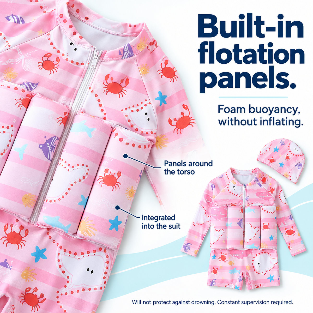 AquaJoy™ Kids Swim Float Suit