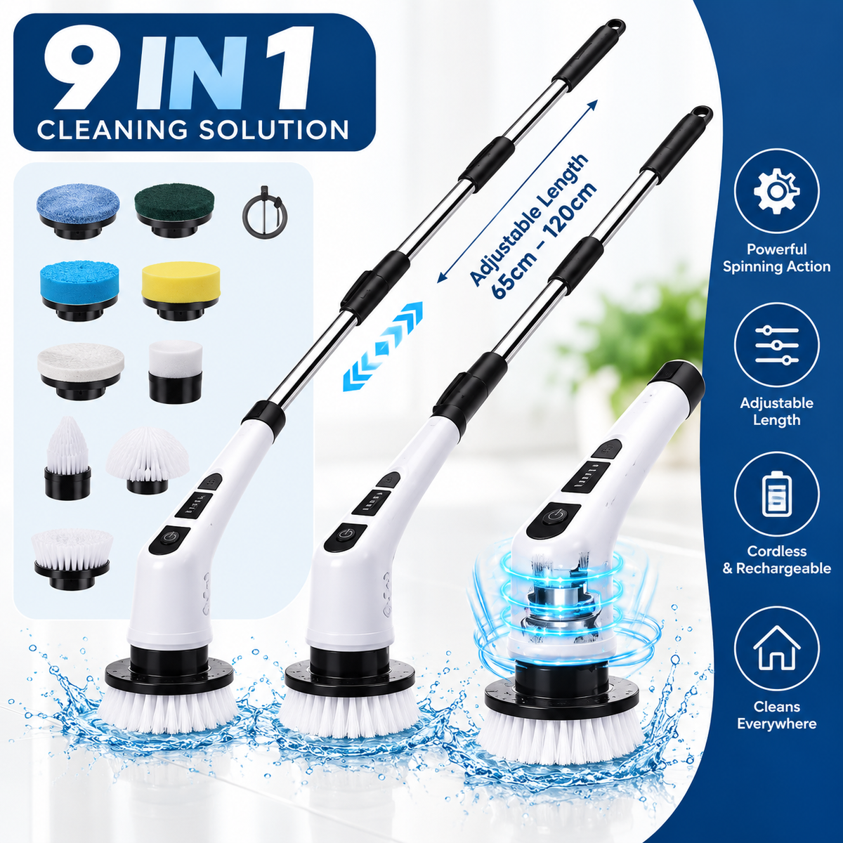 ScrubEase™ Pro Spin Cleaner
