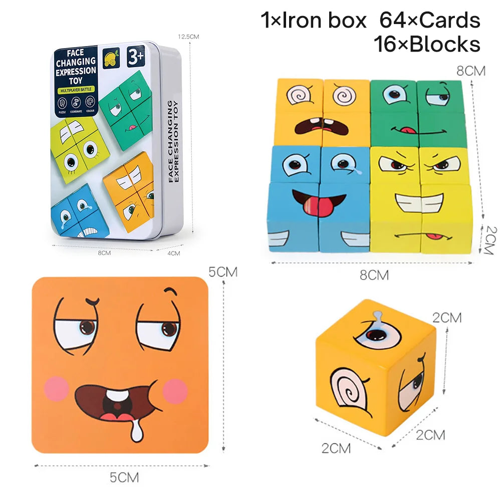 Family Fun Face Puzzle Block Game