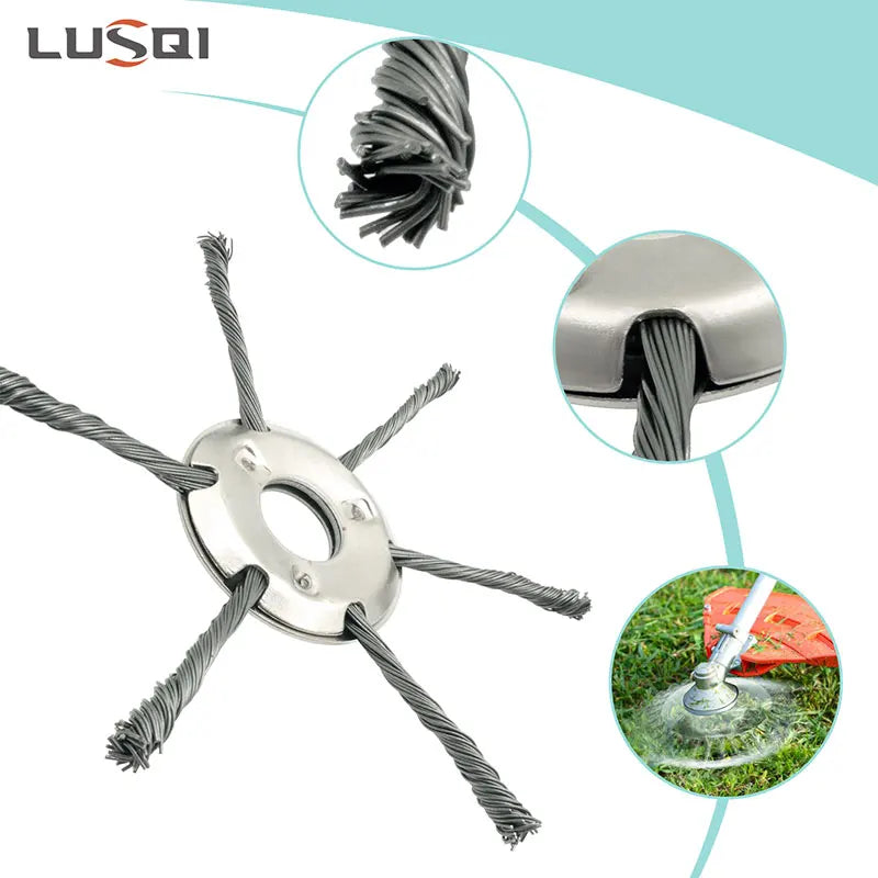 6 inch Steel wire Trimmer Head
