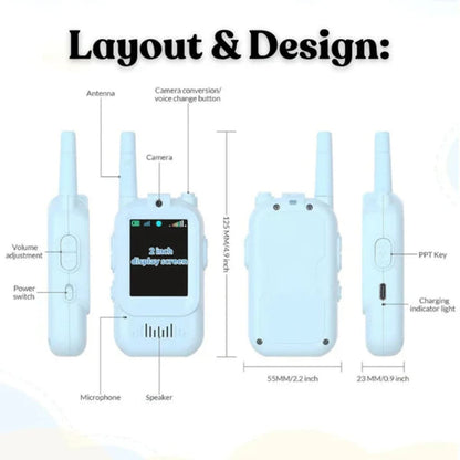 Premium Video Walkie Talkie Pair