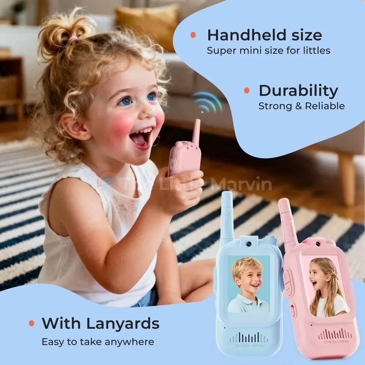 Premium Video Walkie Talkie Pair