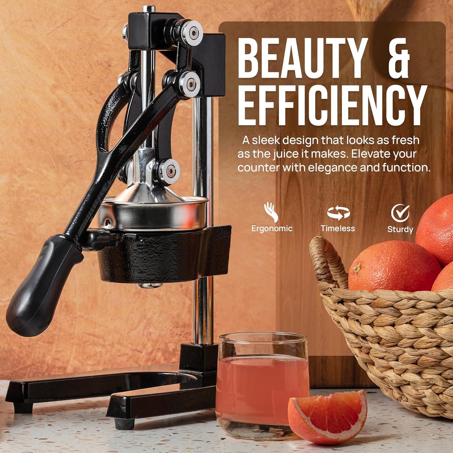 Heavy Duty Cast Iron Citrus Press