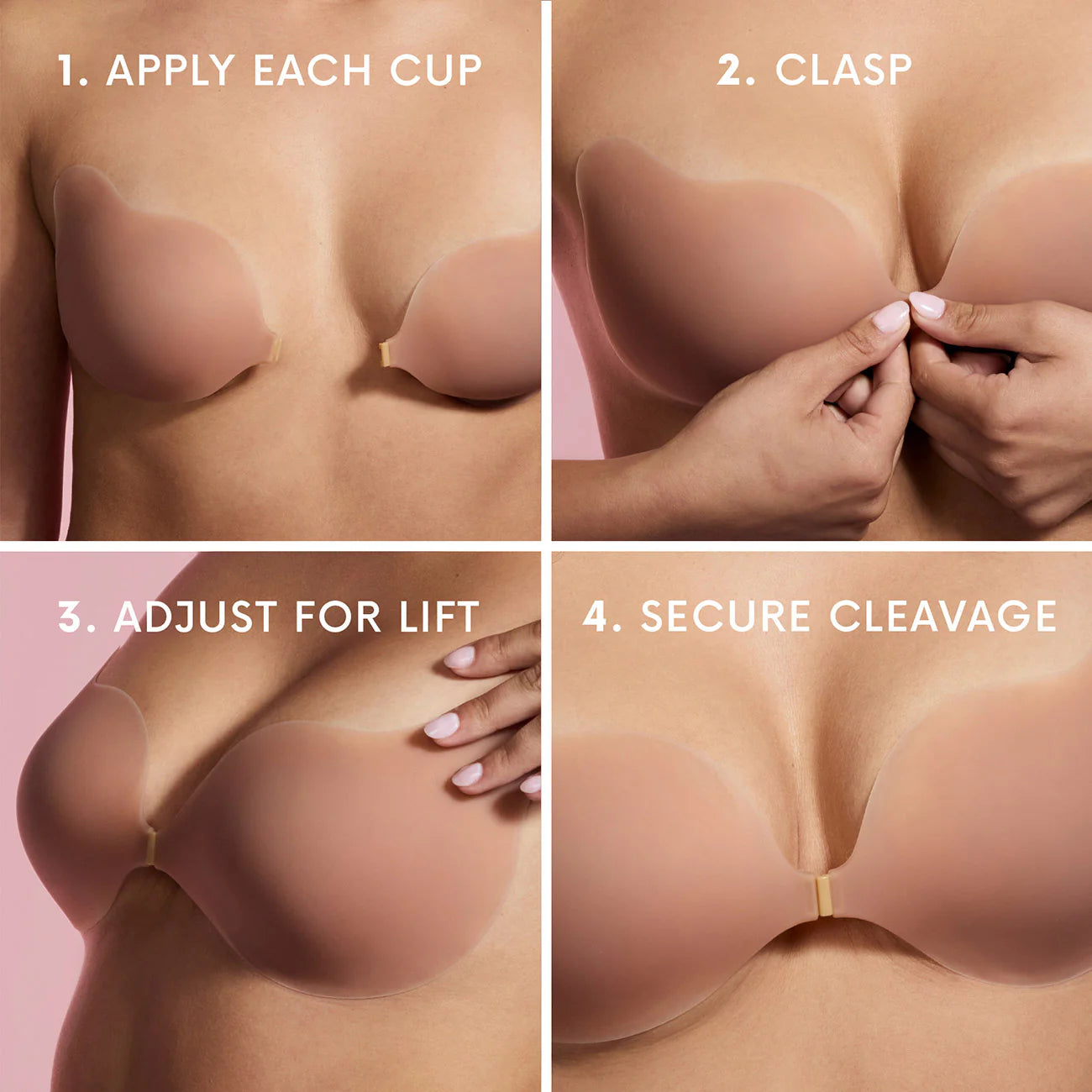 Seamless Strapless Push‑Up Bra